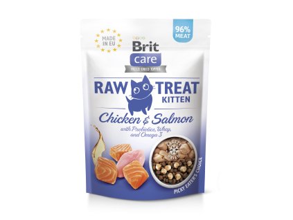Brit Raw Treat Cat Kitten, Chicken&Salmon 40g