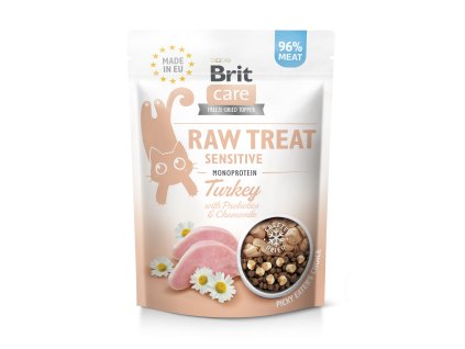 Brit Raw Treat Cat Sensitive, Turkey 40g