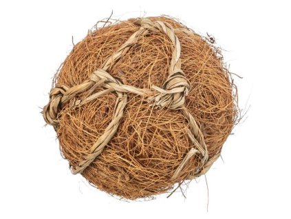 Míček - přírodní hračka pro hlodavce o 6 cm, kokosová vlákna/mořská tráva