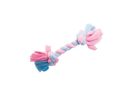 Pletená BABY činka HipHop FLEECE 20 cm/ o 2cm, růžová/modrá