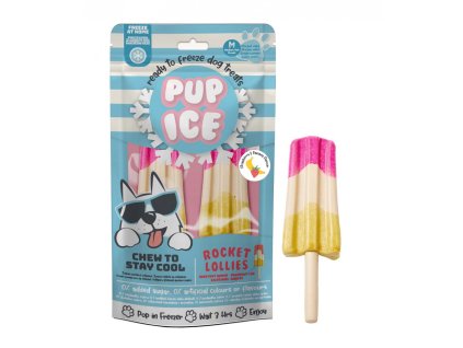 chladici pochoutka pup ice jahoda banan 2ks 90g original