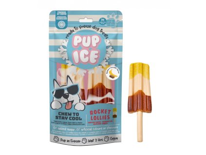 chladici pochoutka pup ice banan karob 2ks 90g original