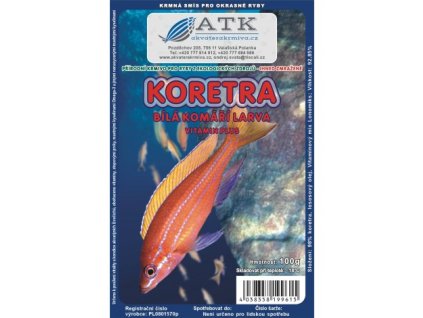 Koretra - komáří larvy bílé 100g - BLISTR