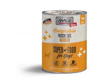 Mac's Dog konzerva Mono Sensitive kachna (Hmotnost 800g)