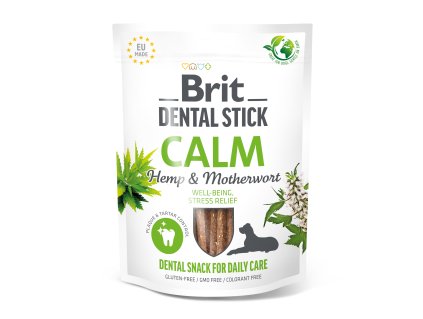 130841 1 brit dog dental stick calm hemp motherwort 7ks