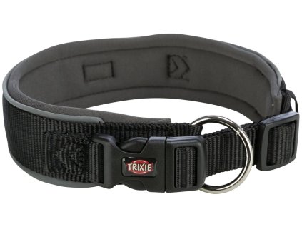 PREMIUM obojek extra široký, černá/grafit (Velikost L-XL)