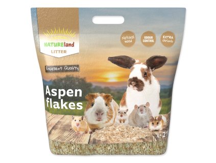 Podestýlka Nature Land Osikové lupínky (Objem 21l)