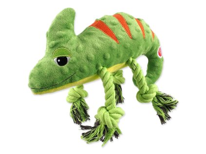 131455 hracka dog fantasy jungle chameleon piskaci zelena 28cm