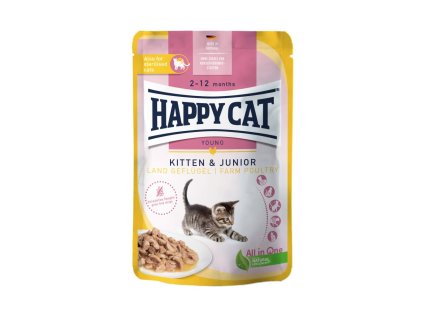132322 happy cat kapsicka kitten junior land geflugel 85g