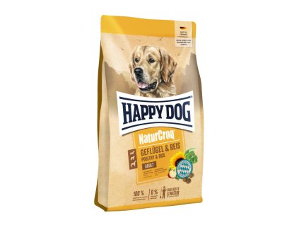 Happy Dog NaturCroq GEFLÜGEL & REIS (Hmotnost 11 kg)