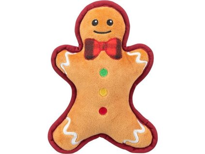 132919 2 xmas ginger pernicek 22 cm hracka pro psy se zvukem plys