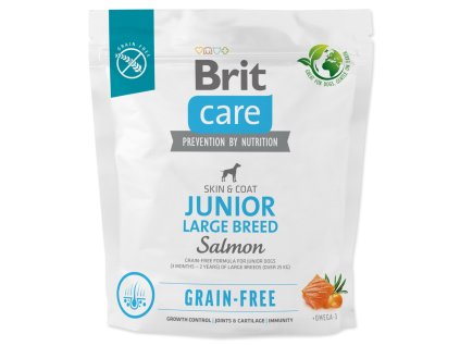 123641 brit care dog grain free junior large breed 1kg