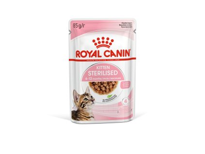 Royal Canin Sterilized Kitten v omáčce (Hmotnost 12x 85g)