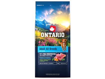 136756 nove krmivo ontario adult all breeds monoprotein tuna sweet potatoes 12kg