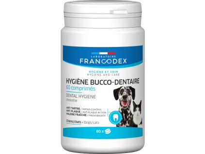 138742 francodex zvykaci zubni pasta v tabletach pro psy a kocky 60tbl