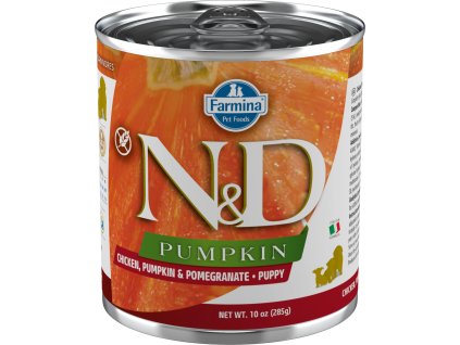 103786 n d konzerva dog pumpkin puppy chicken pomegranate 285g