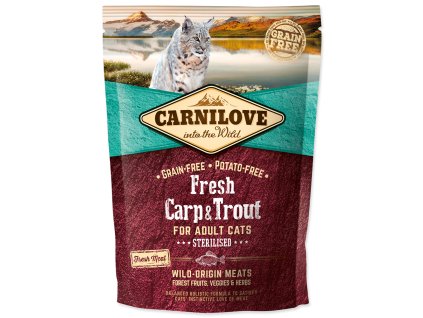 32612 carnilove fresh carp trout sterilised for adult cats 400 g