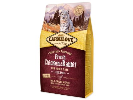 135928 krmivo carnilove cat fresh chicken rabbit 2kg