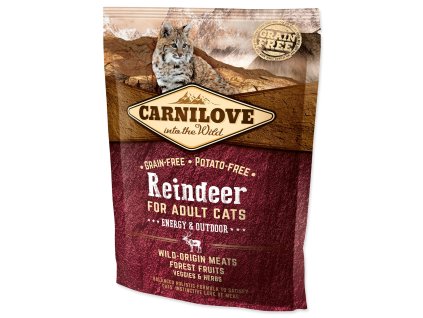 135886 krmivo carnilove adult energy outdoor reindeer 0 4kg