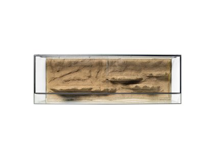 Skleněné terárium 150x50x50 s 3D pozadím (3D pozadí Žluté s výstupkem)