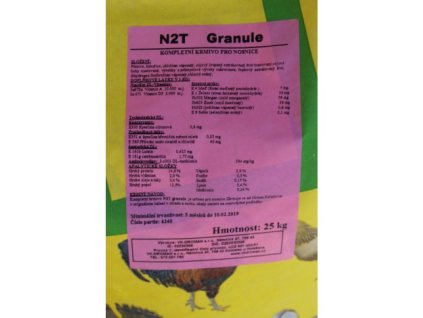 N2T granule - krmení nosnic během snášky 25kg