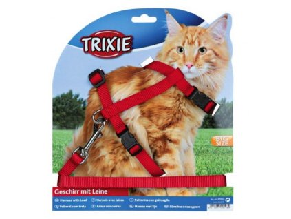 Postroj nylon. pro kočku s vodítkem XL, 34-57 cm/13mm, 1,20m