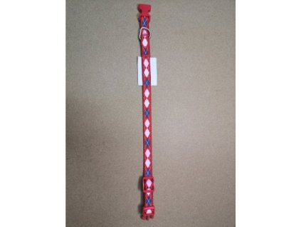 Obojek popruh plastová spona DOLEŽEL č.2 červená