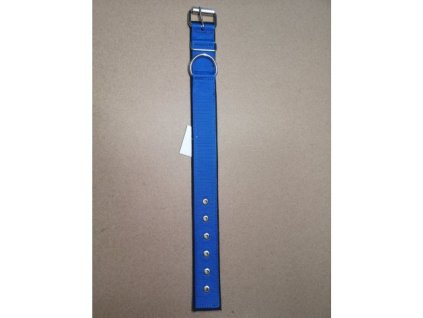 Obojek popruh DOLEŽEL kovová přezka polstrovaný 50cm tmavě modrá