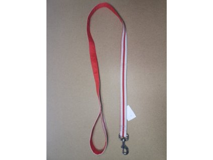 Vodítko popruh DOLEŽEL č.4 červená reflexní