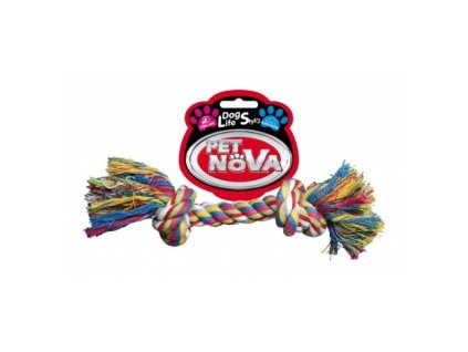 Bavlněná činka 2 uzle 17cm