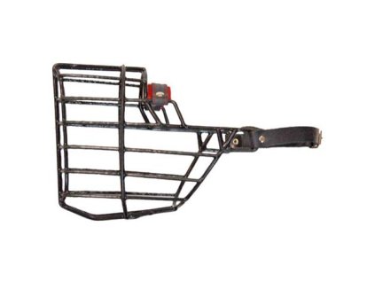 Náhubek černý - gumoplast / kůže amer. kokršpaněl fena