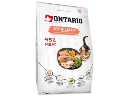 ONTARIO Cat Sterilised Salmon 2kg