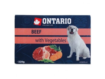 Vanička ONTARIO Dog Beef with Vegetable 320g