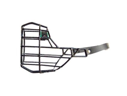 Náhubek černý - gumoplast / barex boxer,šarpej fena