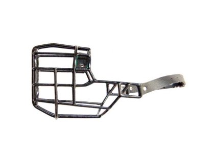 Náhubek černý - gumoplast / barex bulteriér fena