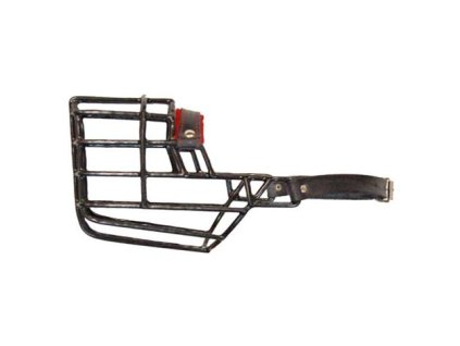 Náhubek černý - gumoplast / barex dobrman,beuceron fena