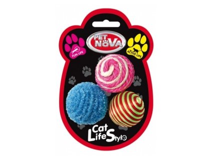 CAT-BALL-SET Míčky (3ks v bal.) 4cm