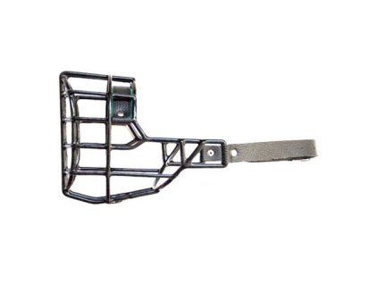 Náhubek černý - gumoplast / barex knírač střední pes