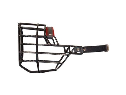 Náhubek černý - gumoplast / barex německý ovčák,malamut,čuvač střední