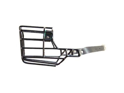 Náhubek černý - gumoplast / kůže kolie,baset,belgický ovčák fena