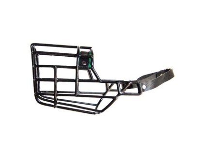 Náhubek černý - gumoplast / kůže kolie,baset,belgický ovčák pes