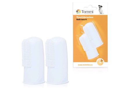 Zubní kartáčky silikonové na prst 2ks