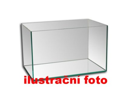 Akvárium lepené 50x30x30 cm obsah:45litrů sklo:4mm