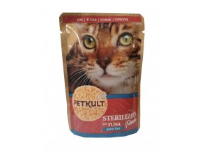 PETKULT cat kapsa STERILISED tuňák 100g