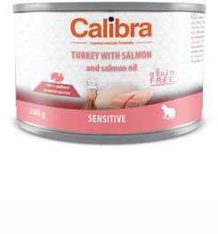 Calibra Cat konz.Sensitive krůta a losos 200g