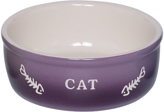 GRADIENT keramická miska pro kočky fialová 13,5x4,5cm/0,25l