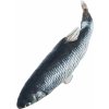 Ryba jako živá, mrskající se, s catnipem, látka, 30cm