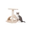 Škrabadlo VITORIA 43cm prolézací kruh + válec s odpočívadlem - béžové