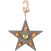 133006 4 xmas snack star hvezda na pamlsky hracka pro hlodavce 14 x 17 cm seda