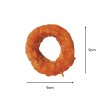 Donut z hovězí kůže s kuřecím masem 1ks 9cm